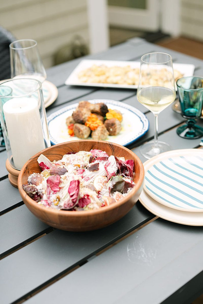 Summer salad with feta and mint